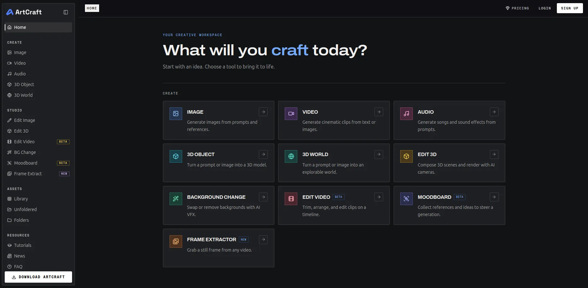 ArtCraft Interface