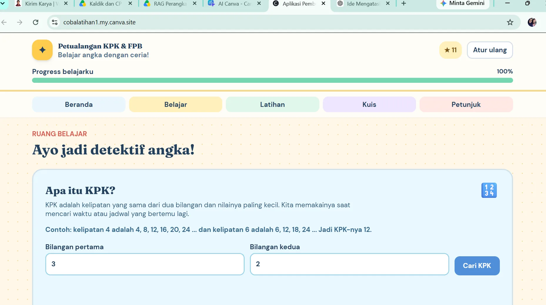 Pratinjau Petualangan KPK dan FPB
